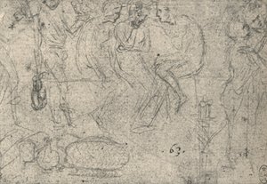 वार्तालाप में आंकड़ों का समूह, c1480 1945 द्वारा लियोनार्डो दा विंची