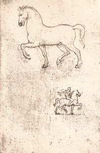 Sforza स्मारक के लिए अध्ययन, c1482-c1499 1883 द्वारा लियोनार्डो दा विंची