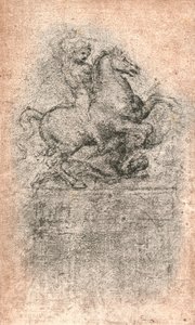 Sforza स्मारक के लिए अध्ययन, c1482-c1499 1883 द्वारा लियोनार्डो दा विंची