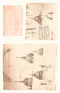 मिलान कैथेड्रल के तीन चित्र, c1472-c1519 1883 द्वारा लियोनार्डो दा विंची