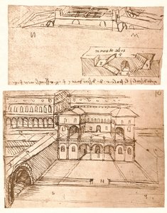कस्बों के लिए योजनाओं के दो चित्र, c1472-c1519 1883 द्वारा लियोनार्डो दा विंची