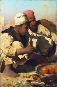 काहिरा बाजार में बैठे अरब, c1854-1892