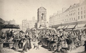 द Marché des Innocents, 1915 द्वारा लियोपोल्ड फ्लैमेंग