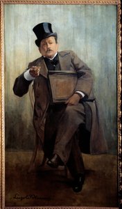जॉर्जेस कोर्टलाइन का पोर्ट्रेट (1858-1929) लियोपोल्ड स्टीवंस द्वारा लेखक की पेंटिंग (1866-1935) 20वीं सदी के सूर्य। 1,6x0,8 मीटर पेरिस, मुसी कार्नावलेट - जॉर्जेस कोर्टलाइन का पोर्ट्रेट (1858-1929), लेखक। लियोपोल्ड स्टीवंस द्वारा पेंटिंग (1866-1935), 20वीं  द्वारा लियोपोल्ड स्टीवंस
