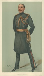 श्री विलियम डुडले वार्ड, एक स्थायी योद्धा, 30 मई 1901, वैनिटी फेयर कार्टून द्वारा लेस्ली मैथ्यू वार्ड