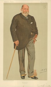 सर विलियम हेनरी विल्स, बर्डसे, 23 नवंबर 1893, वैनिटी फेयर कार्टून द्वारा लेस्ली मैथ्यू वार्ड
