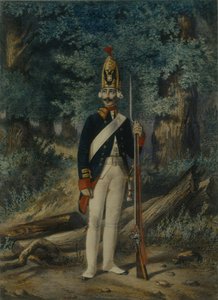 1800, 1840 के दशक में प्रोब्राझेंस्की रेजिमेंट का ग्रेनेडियर