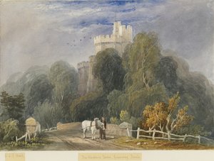 ग्रीनवे बैंक - &39;वार्डर टॉवर&39;: पानी के रंग की पेंटिंग, nd [c1830-1840] (पेंटिंग)