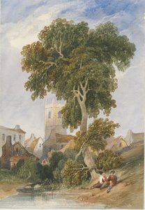 लॉन्गन्नोर विलेज: वाटर कलर पेंटिंग, एनडी [c1830-1840]