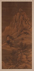 गुओ शी, किंग राजवंश, 1702 के बाद स्नोस्केप। द्वारा ली यिन