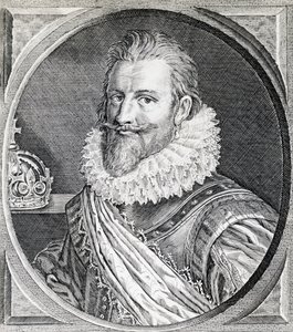 ईसाई चतुर्थ (1588-1648) का पोर्ट्रेट, डेनमार्क और नॉर्वे के राजा, उत्कीर्णन द्वारा अज्ञात अज्ञात