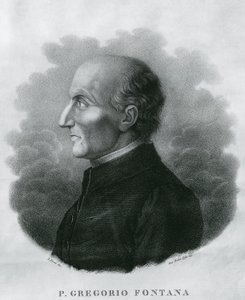 ग्रेगोरियो फोंटाना का पोर्ट्रेट (1735-1803), इतालवी गणितज्ञ, उत्कीर्णन द्वारा अज्ञात अज्ञात