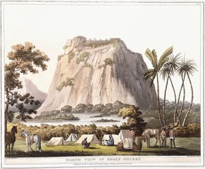 उत्तरी दृश्य शूल घुर्री, 1805 द्वारा लेफ्टिनेंट जेम्स हंटर