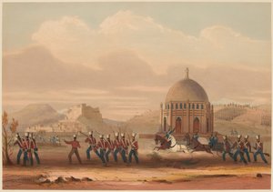 'खेलत का तूफान। हाइट्स ले रहा है। १३ नवंबर १८३९' (रंग लिथो)