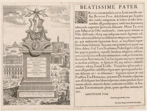 संभावना LOCURI रोम Insignes [बारी] 1666 से frontispiece। द्वारा लिविन क्रुइल