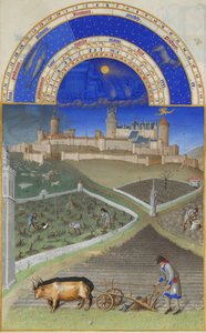 1412-1416 के बेर के ड्यूक के मार्च बहुत अमीर घंटे। द्वारा लिम्बर्ग ब्रदर्स