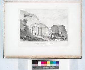 पेट्रा शहर के दक्षिण में मकबरा द्वारा लिनेंट (लिनेंट पाशा) बेलेफोंड्स