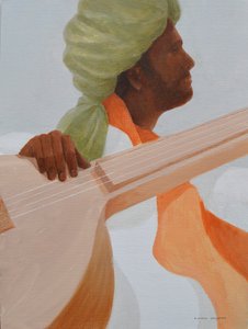 सितार वादक, हरी पगड़ी द्वारा लिंकन सेलिगमैन