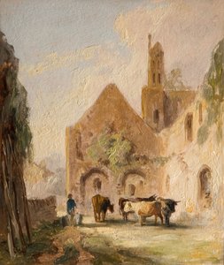 Kirkstall अभय खंडहर [अदिनांकित] - Kirkstall अभय के खंडहर। द्वारा रेखा परिवार