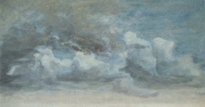 क्लाउड स्टडी, c.1849-55 (बोर्ड पर कागज पर तेल)