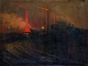 डॉवेलिस स्टीलवर्क्स, रात में कार्डिफ़, 1893-1897