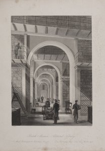 ब्रिटिश संग्रहालय, होलबोर्न, c.1850 (उत्कीर्णन) द्वारा Llewellyn (बाद) Jewitt