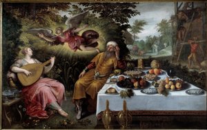 धन का घमंड या उदासीन दुख। लुडोविको पॉज़ोसेरेटो द्वारा चित्रकारी (1550-1610) द्वारा लोदीविजेक तोपुत