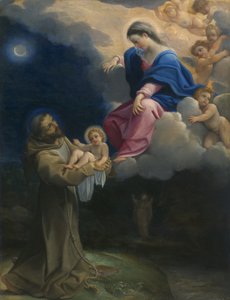 संत फ्रांसिस का दर्शन, सी। १६०२ द्वारा Lodovico Carracci