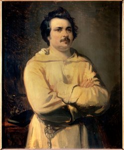होनोर डी बाल्ज़ाक (1799-1850) का पोर्ट्रेट लुई बौलैंगर द्वारा पेंटिंग (1806-1867) 19वीं सदी। टावर्स। फाइन आर्ट का संग्रहालय
