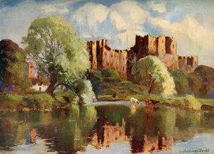 लुडलो कैसल, श्रॉपशायर, 1924-1926। द्वारा लुइस बर्लेघ ब्रुहल