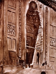 1928 की सुल्तान हसन की मस्जिद में प्रवेश द्वारा लुई कैबन्स