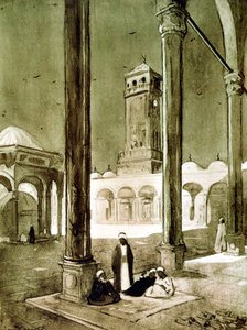 1928 में मुहम्मद अली मस्जिद, काहिरा, मिस्र में प्रवेश