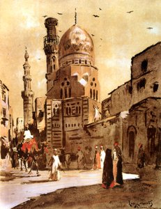 द ब्लू मस्जिद, काहिरा, मिस्र, 1928
