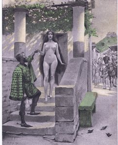 ग्रिसेल्डा, नवरे सोसाइटी 1930 (लिथो) द्वारा प्रकाशित बोकासियो के डिकैमरन का चित्रण