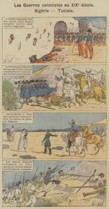 19वीं सदी में औपनिवेशिक युद्ध, अल्जीरिया, ट्यूनीशिया (रंग लिथो) द्वारा लुई चार्ल्स (बाद में) बमबारी की