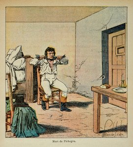 काउंट इमैनुएल डी लास केसेस (1766-1842) की पुस्तक "द मेमोरियल ऑफ सेंट हेलेन" से बॉम्बल्ड लुइस (1862-1927) का चित्रण: 1804 में उनकी जेल में जीन चार्ल्स पिचेग्रु (1761-1804) की मृत्यु, निजी संग्रह द्वारा लुई चार्ल्स ने बमबारी की