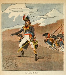 काउंट इमैनुएल डी लास केसेस (1766-1842) की पुस्तक "द मेमोरियल ऑफ सेंट हेलेन" से बॉम्बल्ड लुइस (1862-1927) का चित्रण: पोर्ट्रेट ऑफ जनरल जौबर्ट (1769 - 1799), निजी संग्रह द्वारा लुई चार्ल्स ने बमबारी की
