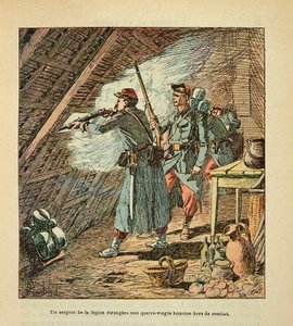 लुई बॉम्बल्ड (1862-1927) (फ्रेंको-जर्मन युद्ध; 1870 -1871 का अभियान): 11 अक्टूबर को ऑरलियन्स की लड़ाई द्वारा सचित्र यूजीन सर्जेंट द्वारा द आर्मी ऑफ द लॉयर, जिसे ग्रेनेस्ट के नाम से जाना जाता है। द्वारा लुई चार्ल्स ने बमबारी की