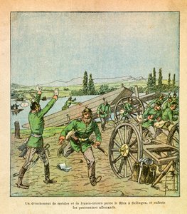 लुइस बॉम्बल्ड (1862-1927) (फ्रेंको-जर्मन युद्ध; 1870-1871 का अभियान) द्वारा सचित्र यूजीन सार्जेंट की पूर्वी आर्मी, ग्रेनेस्ट के रूप में जाना जाता है: फ्रांसीसी उद्देश्यों और स्निपर्स की एक टुकड़ी ने राइन को पार किया और जर्मन पुल श्रमिकों को हिलाकर रख दिया, द्वारा लुई चार्ल्स ने बमबारी की