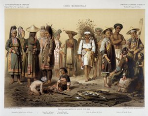 फ्रांसिस गार्नियर पेरिस द्वारा "" जर्नी डी'एक्सप्लोरेशन एन इंडोचाइन 1866-1868" में 1870 के आसपास जातीय समूह द्वारा लुई डेलापोर्टे
