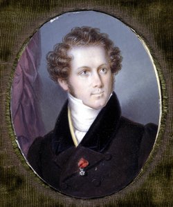 विन्सेन्ज़ो बेलिनी का पोर्ट्रेट (1801 - 1835) ड्यूप्रे का लघुचित्र। स्काला संग्रहालय। मिलन। द्वारा लुई डुप्रे