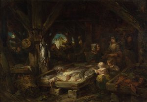 द फिश मार्केट, डाइपेप, 1845 द्वारा यूजीन इसाबे