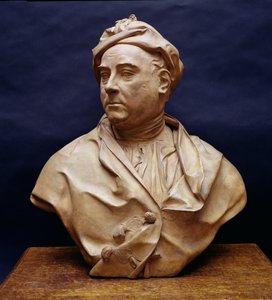 जॉर्ज फ्रेडरिक हैंडेल (1685-1759) (टेराकोटा) का पोर्ट्रेट बस्ट
