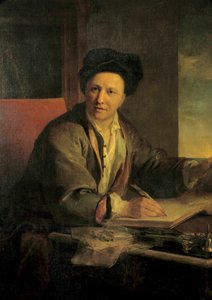 फोंटेनेल (1657-1757) द्वारा बर्नार्ड ले बॉयर (ले बोवियर) का पोर्ट्रेट, लुई गैलोचे द्वारा फ्रांसीसी लेखक पेंटिंग (1670-1761) 1723 सन। 1,2x0,9 वर्ग मीटर