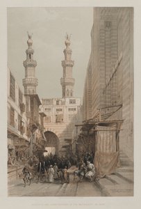 मिस्र और नूबिया, वॉल्यूम III: काइरो, 1848 में मिनारेट्स, और मेटवेलिस का ग्रैंड प्रवेश। द्वारा लुई हागे