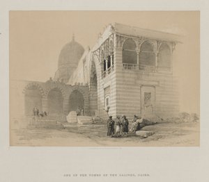 मिस्र और नूबिया, खंड III: खलीफों की कब्रों में से एक, काहिरा, 1848। द्वारा लुई हागे