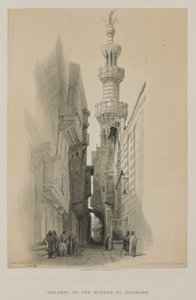 मिस्र और नूबिया, वॉल्यूम III: द मीनार ऑफ द मस्जिद एल रामश्री, 1848। द्वारा लुई हागे