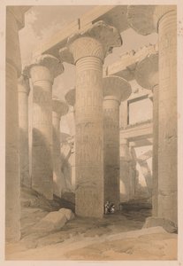 मिस्र और नूबिया: खंड II - नंबर 14, कर्नाक, 1838। द्वारा लुई हागे