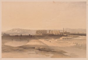मिस्र और नूबिया: खंड II - नंबर 32, कर्नाक, 1838। द्वारा लुई हागे