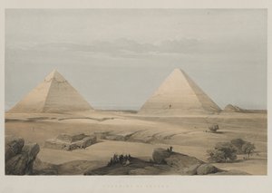 मिस्र और नूबिया, खंड II: गीजेह के पिरामिड, 1848। द्वारा लुई हागे